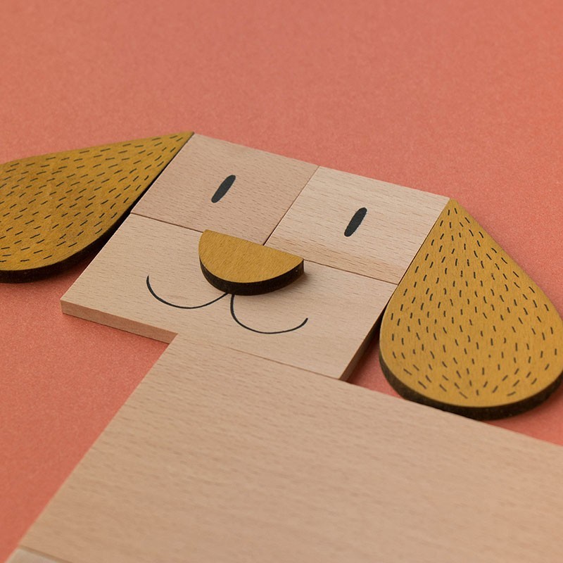 wooden composition game